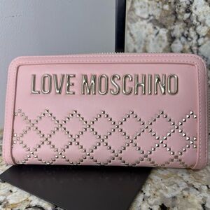 EUC! Love Moschino Pink Studded Women's Wallet